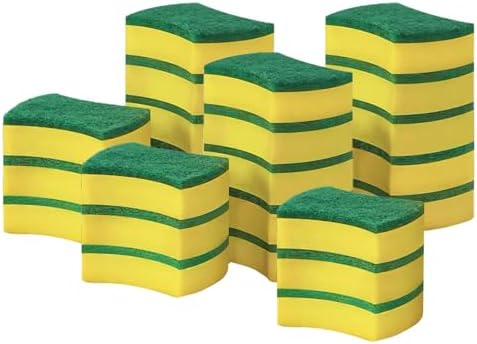 24 Pack Kitchen Cleaning Sponges Heavy Duty Scrub Sponges by Codian