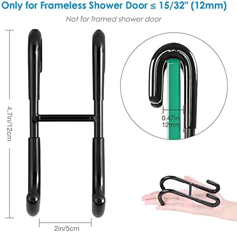 Simtive Shower Door Hooks, Towel Hooks - Image 3