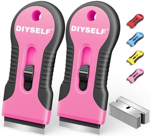 DIYSELF 2 Pack Razor Blade Scraper, Razor Scraper by DIYSELF