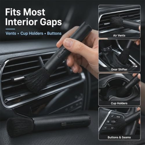 Car Interior Detailing Brush Cleaning Tool - Image 5