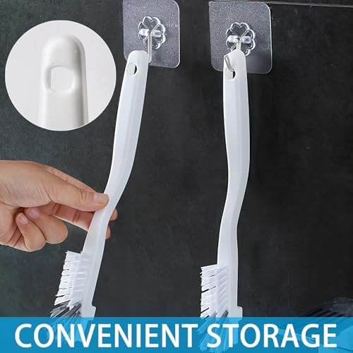 GTOTd Kitchen Right Angle Scrub Grout Small Cleaning Brush（2 Pack） - Image 6