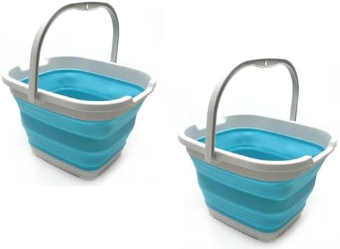 SAMMART 10L Collapsible Rectangular Handy Bucket by SAMMART