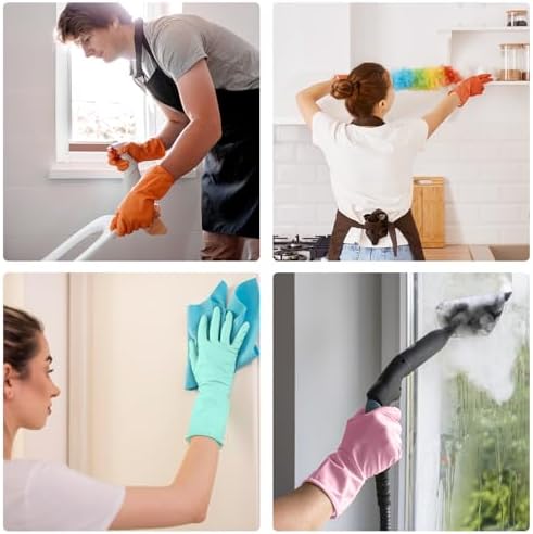 Rubber Cleaning Dishwashing Kitchen-Gloves - Image 5