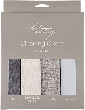 KAF Home Pantry Multipurpose Microfiber Textured Cleaning Cloth 4-Pack by KAFHome