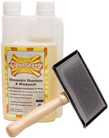 Sheepskin Cleaning Kit: Brush + Shampoo Bundle by CleanSheep