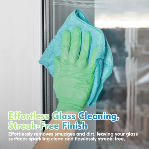 HOMEXCEL Microfiber Cleaning Cloth 12 Pack, 12.5 x 12.5 Inch Microfiber Towels - Image 4