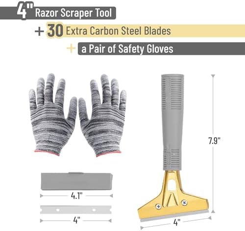 Bates- Razor Blade Scraper Tool, 4 Inch, Floor Razor Scraper Tool - Image 2