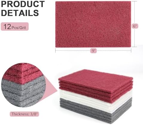 6"x9" Scuff Pads 12 Pack - Image 2