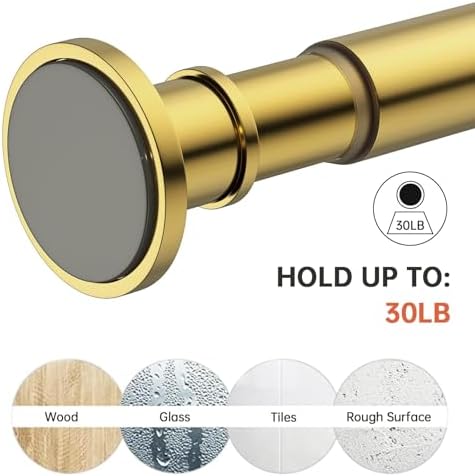 BRIOFOX Industrial Shower Curtain Rod - Image 4