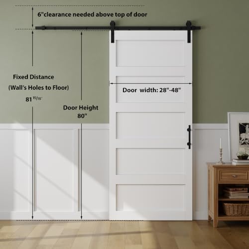 SMARTSTANDARD 42in x 80in Sliding Barn Door - Image 3