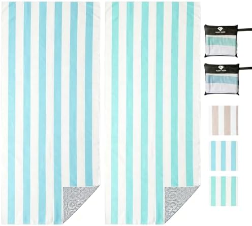 2 Pack Microfiber Beach Towel by PYSUPERMODE