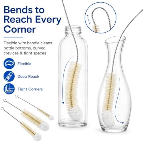Multi-Use Bendable Bottle Brush Set - Image 3