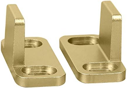 National Hardware Sliding Door Hardware Double Floor Guide, Brushed Gold by NationalHardware