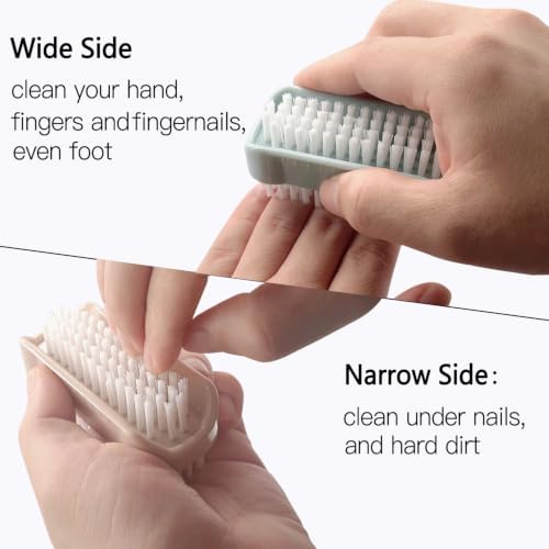 Nail Brush for Cleaning Fingernails Two Sided Hand Fingernail Scrub Brush Soft - Image 3