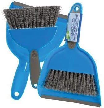 Small Hand Broom with Snap-on Dust Pan, Colors may vary - Image 3