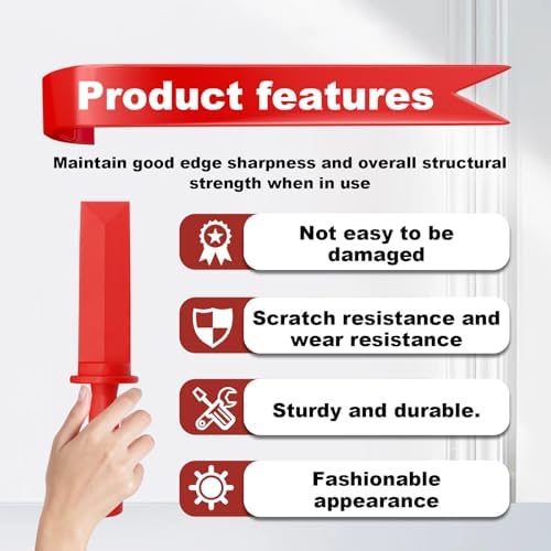 4Pcs Plastic Chisel Scraper, Non-Marring Vehicle Wheel Weight Remover Tool - Image 7