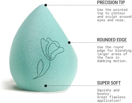JUNO & Co. Microfiber Makeup Sponge, Dual Layer Technology - Image 3