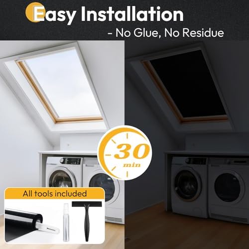 rabbitgoo Blackout Window Film 100% Light Blocking - Image 5