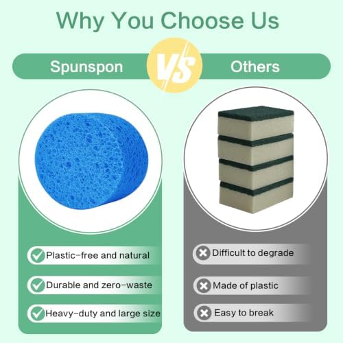 3-Pack Large Sponge, Kitchen Sponges, Handy Sponges, Cellulose Sponges - Image 4