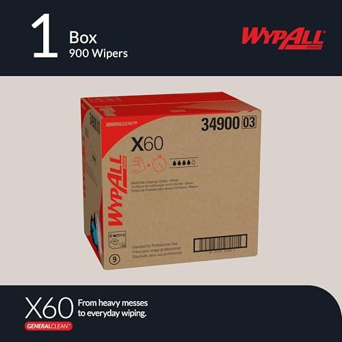 WypAll GeneralClean X60 Multi-Task Cleaning Cloths, 6 x 150 Towels - Image 2