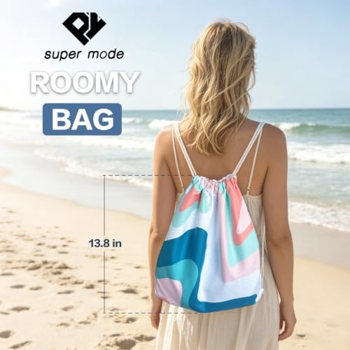 Beach Towel Backpack, 74.8" x 35" Extra Large Microfiber Beach Towel - Image 6