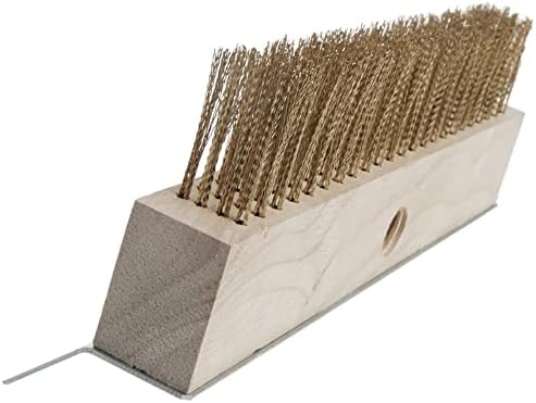 Winco Brass Wire Oven Bristle Brush - Image 3