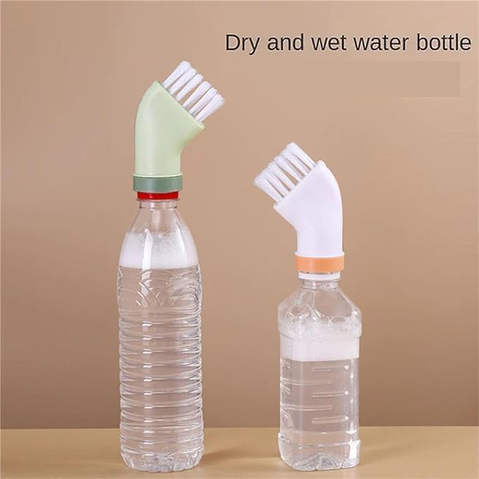 Multi-use Cleaning Brush Can Be Connected to Mineral Water Bottle - Image 5