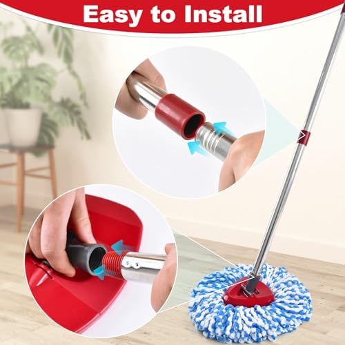 Mop Handle for Ocedar, Mop Handle for O Cedar, 4-Section Spin Mop Handles - Image 5