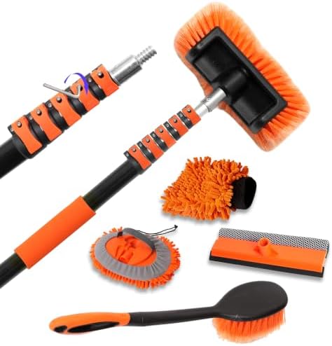 18FT Reach 6-in-1 Car Wash Brush Kit by Unknown