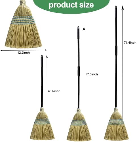 70.5" Heavy Duty Stiff Bristle Broom - Image 3
