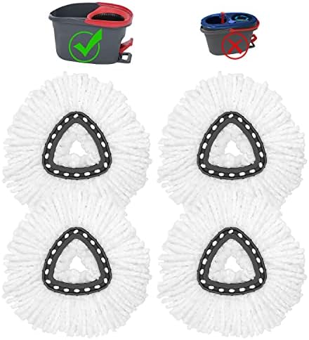 4 Pack Mop Head Replacement Compatiable by GFRED