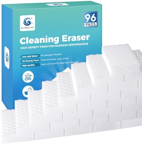 GLIMGLINT 96 PK Magic Sponges Cleaning Eraser, Powerful Scrubber Foam Pads by Unknown