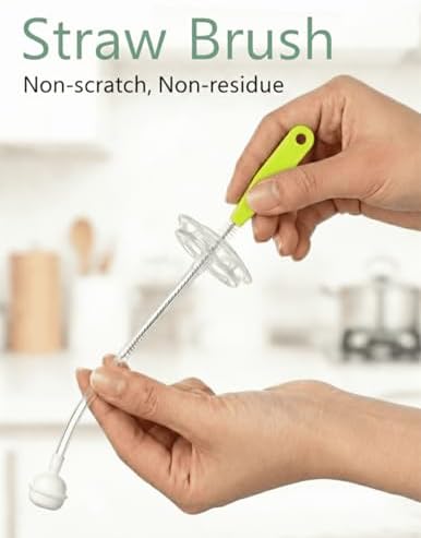 Baby Bottle Brush Kit with Suction, Hidden Cleaner & Straw Brush - Image 6