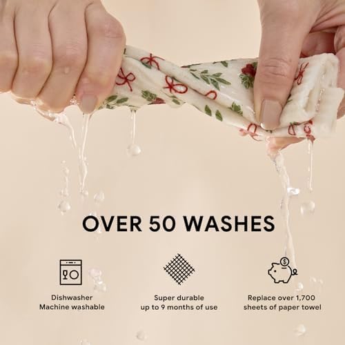 RECYCO 4 Pack Christmas Swedish Dishcloths - Image 5