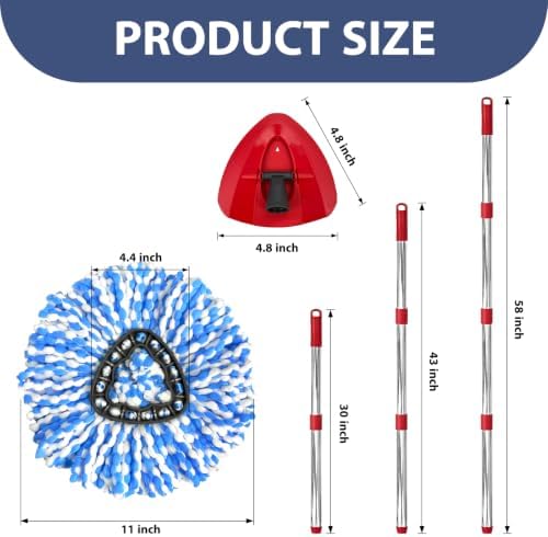 Spin Mop Replacement Set for RinseClean 2-Tank - Image 3