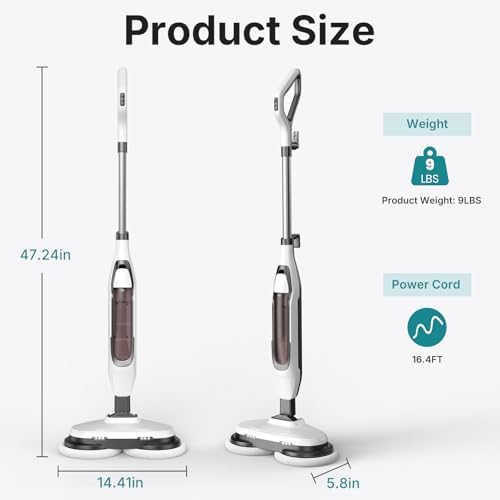 OLIXIS Steam Mop, All-in-One Scrubbing Steam Mops - Image 2