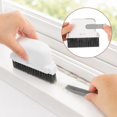 2 Pcs 2 in 1 Groove Cleaning Brush Window Track Crevice Cleaner - Image 3