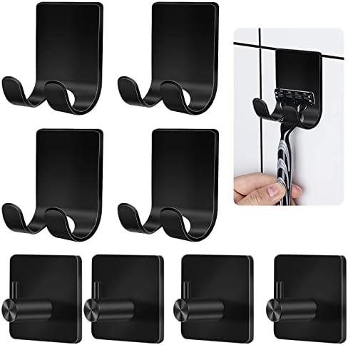 CGBE Razor Holder for Shower, 4 Packs Self Adhesive Shaver Holder Hanger Hooks by CGBE