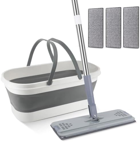 Collapsible Mop and Bucket Set by BIDFUL
