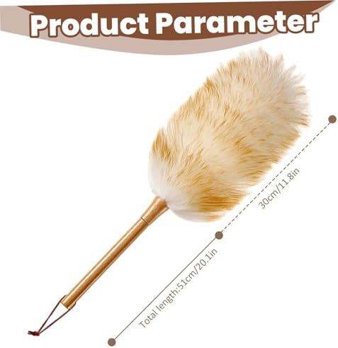 Wool Dusters for Cleaning Dusters for Cleaning 20in Static Fluffy Lambswool - Image 6