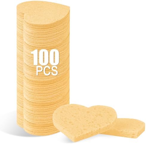 100-Count Compressed Facial Sponges by Mainlyrunmakeupsuppliers