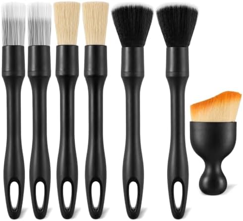 7Pcs Car Detailing Brush Kit Flexible Car Interior Dusting Cleaning Brushes by Unknown