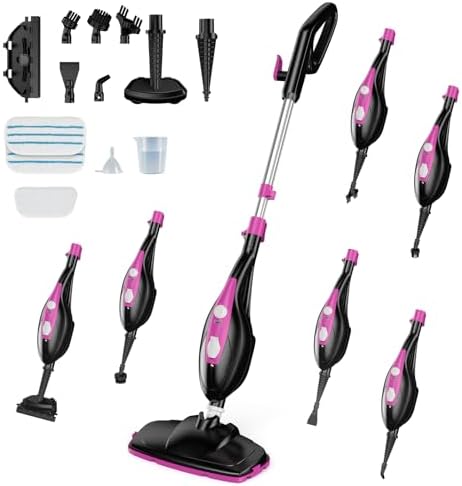 NEWBULIG 14-in-1 Steam Mop, Powerful Detachable Handheld Steam Cleaner by NEWBULIG
