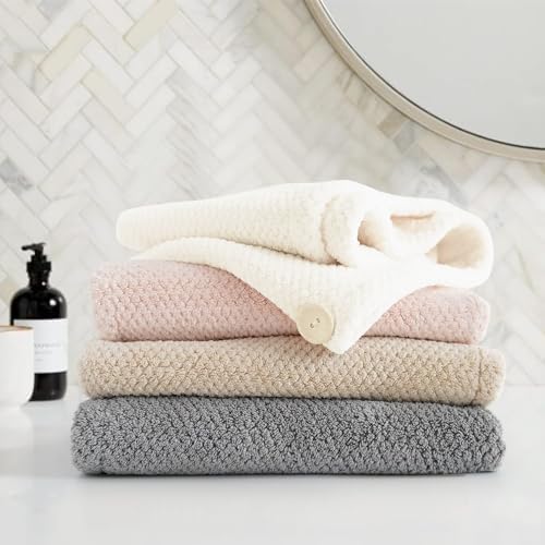 ROLSHOL 4 Pack Extra Large Microfiber Hair Towel Wraps - Image 7