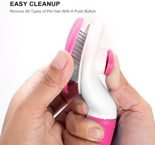 Aogeili Self‑Clean Slicker Brush - Image 5