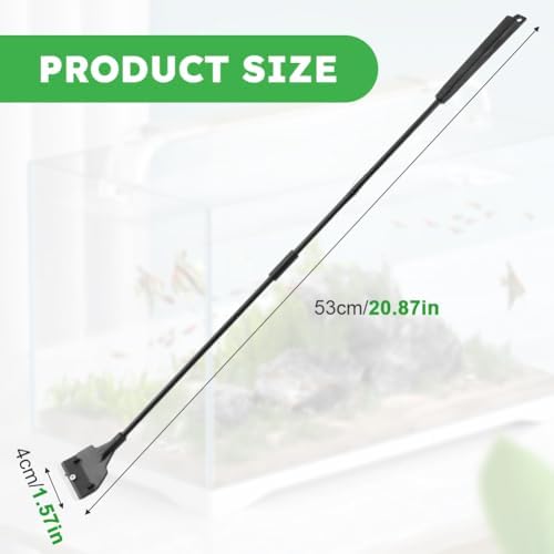 21" Aquarium Scraper Cleaner, Fish Tank Glass Cleaner - Image 2
