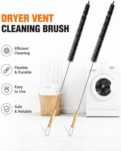 Dryer Vent Cleaner Kit, Bendable Lint Brush 2Pcs, 28 Inches - Image 2