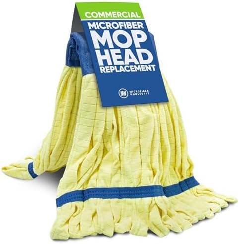 Commercial Mop Head Replacement – 1 Pack Medium Yellow Microfiber Tube Mop | by MicrofiberWholesale