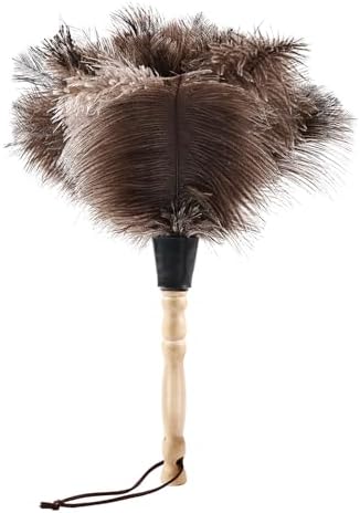 Ostrich Feather Duster 14" Natural Handheld Reusable Feathers Dusters by FeelFunFeather