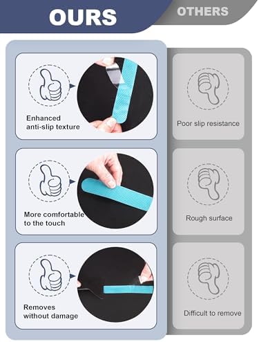 Secopad 12PCS Strip Non Slip Bathtub Stickers - Image 5